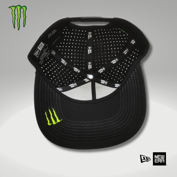 Hat Snapback New Era Kawasaki Black Ventilated Adjustable Box & Sticker - Picture 3 of 5